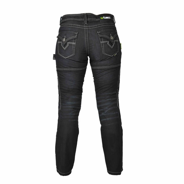 Damskie jeansowe spodnie motocyklowe W-TEC Theo - Czarny