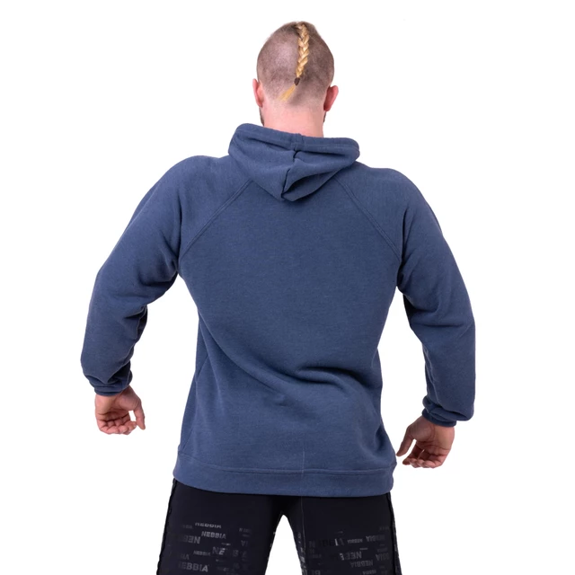 Men’s Hooded Sweatshirt Nebbia Red Label 149 - Dark Blue, M