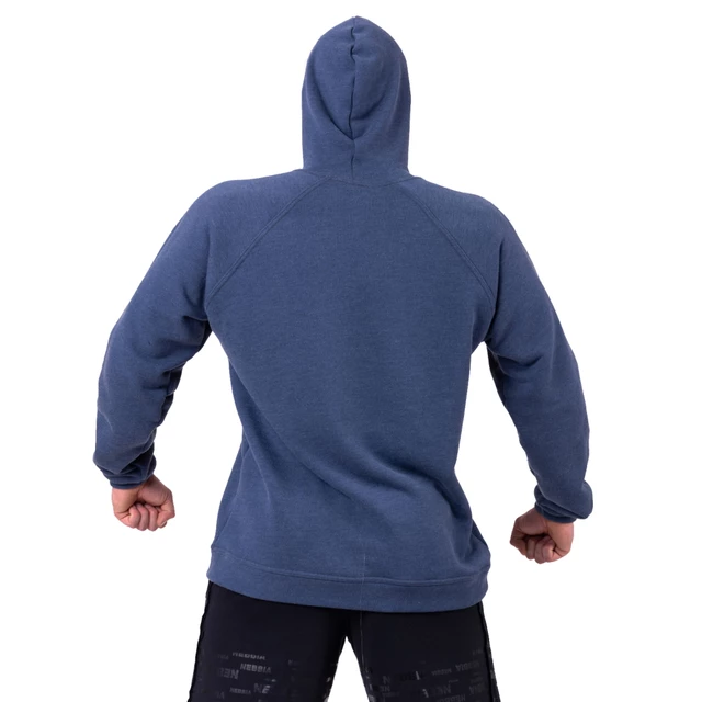 Men’s Hooded Sweatshirt Nebbia Red Label 149 - Dark Blue, M