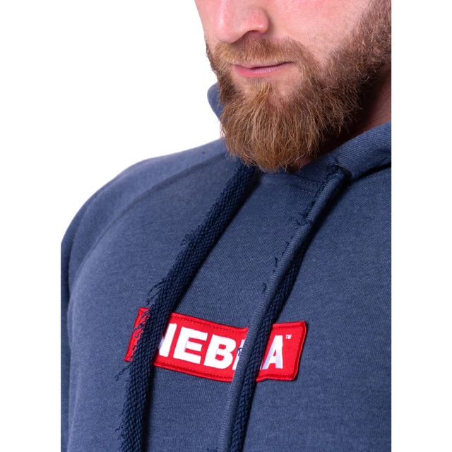 Men’s Hooded Sweatshirt Nebbia Red Label 149 - Dark Blue