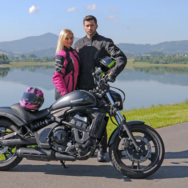 Výklopná moto prilba W-TEC YM-925 Magenta - 2. akosť