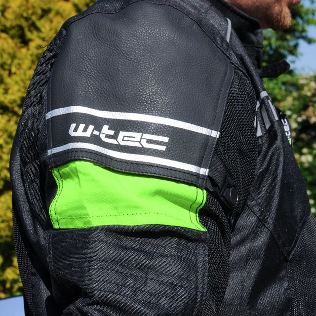 Men’s Moto Jacket W-TEC Meltsch - Neon Green-Black