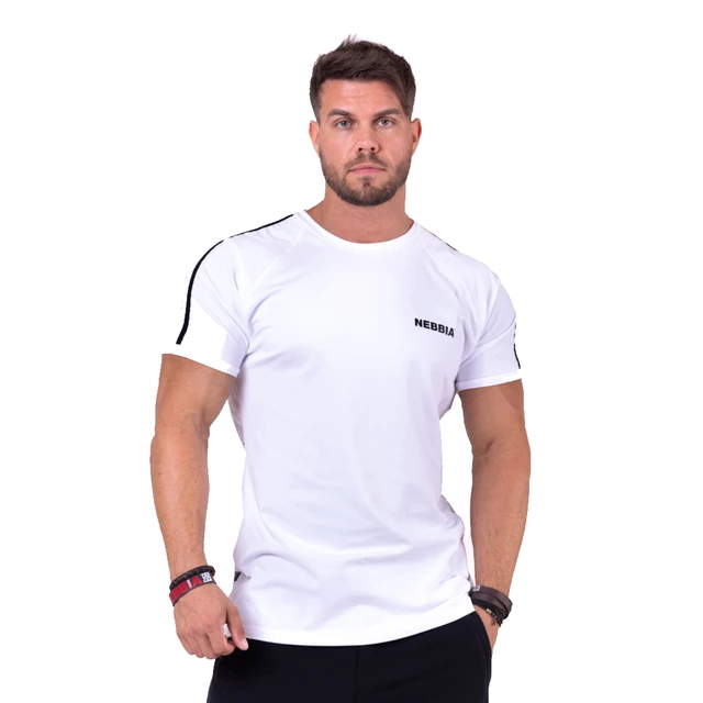 Pánské tričko Nebbia 90' Hero 143 - White, XL - White