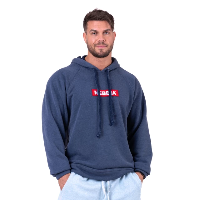 Men’s Hooded Sweatshirt Nebbia Red Label 149 - 190 - Dark Blue