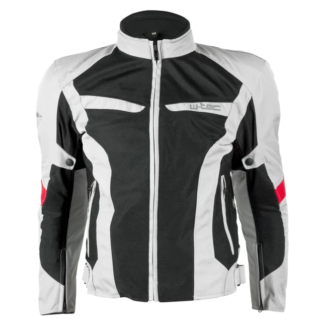 Men’s Moto Jacket W-TEC Ventex - Light Grey - Light Grey