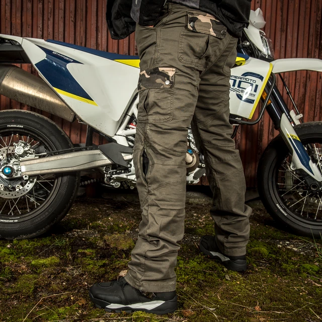 Men’s Motorcycle Pants W-TEC Shoota - Olive Green