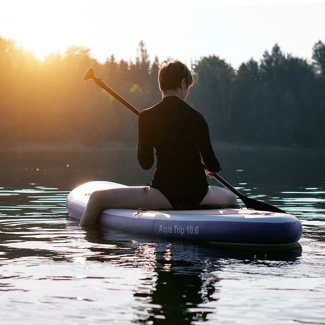 Paddleboard mit WORKER WaveTrip 10'6 "G2-Zubehör - Moonstone Blue