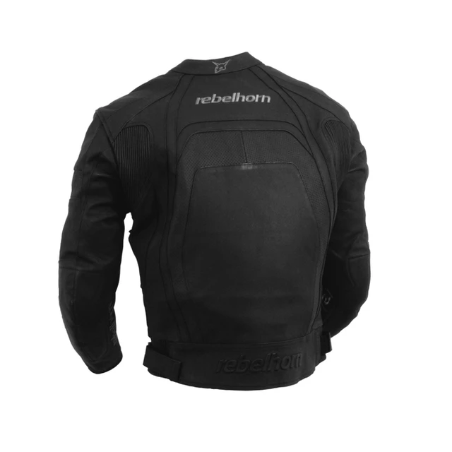 Kožená moto bunda Rebelhorn PISTON - černá