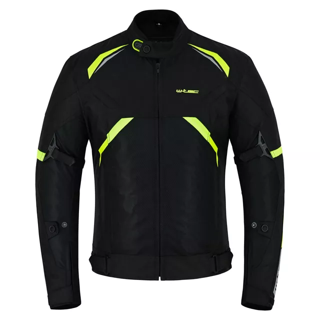 Moto bunda W-TEC Timuco - černá-fluo