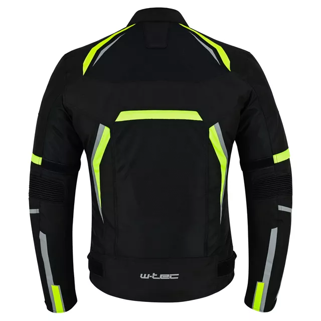 Moto bunda W-TEC Timuco - černá-fluo
