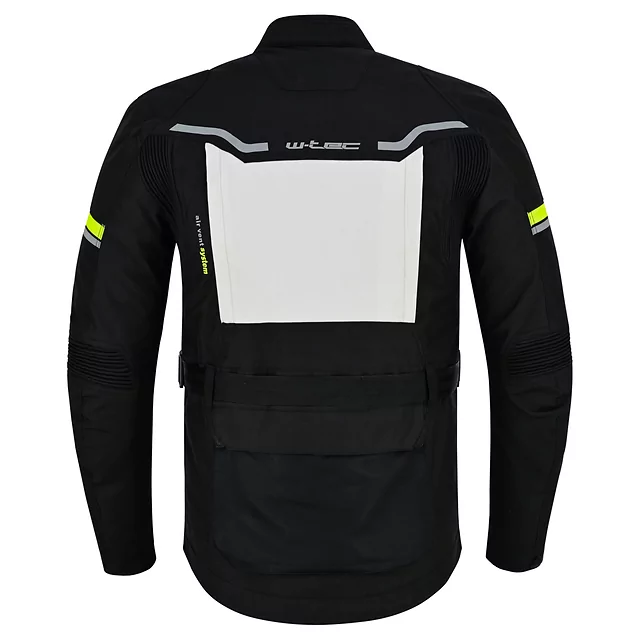 Moto bunda W-TEC Warao - černá-fluo