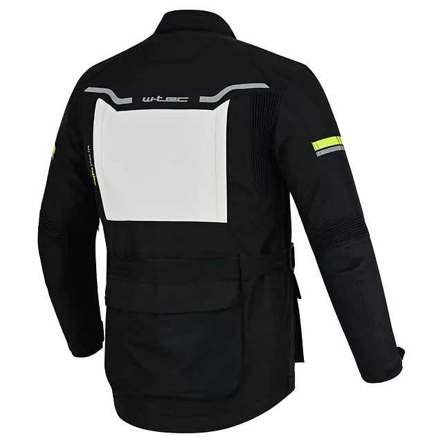 Moto bunda W-TEC Warao - černá-fluo