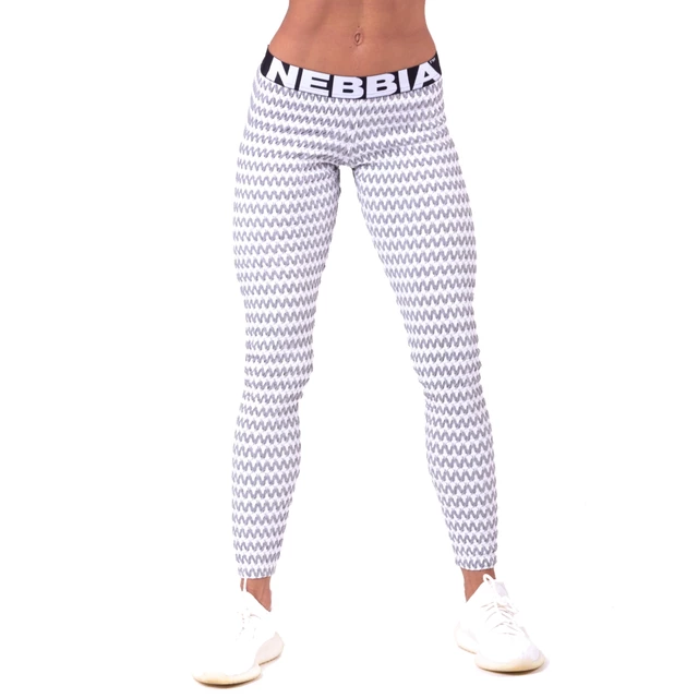 Women’s Leggings Nebbia Boho Style 3D Pattern 658 - Light Grey