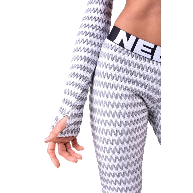 Women’s Leggings Nebbia Boho Style 3D Pattern 658 - Light Grey