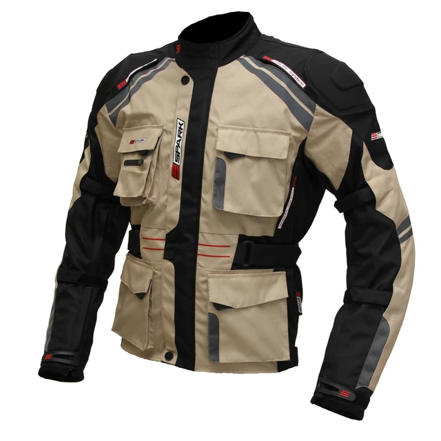 Moto bunda Spark Dakar - pískovo-černá