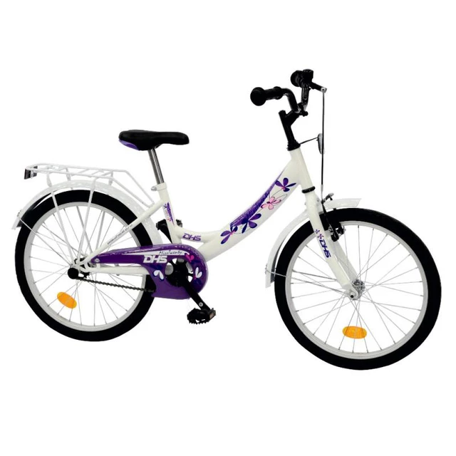 Detský bicykel DHS Twenty 2004 20" - model 2014 - fialová - biela