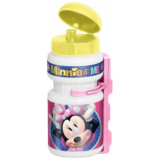 Plastic Cycling Bottle w/ Holder Minnie Mouse 0.375 L