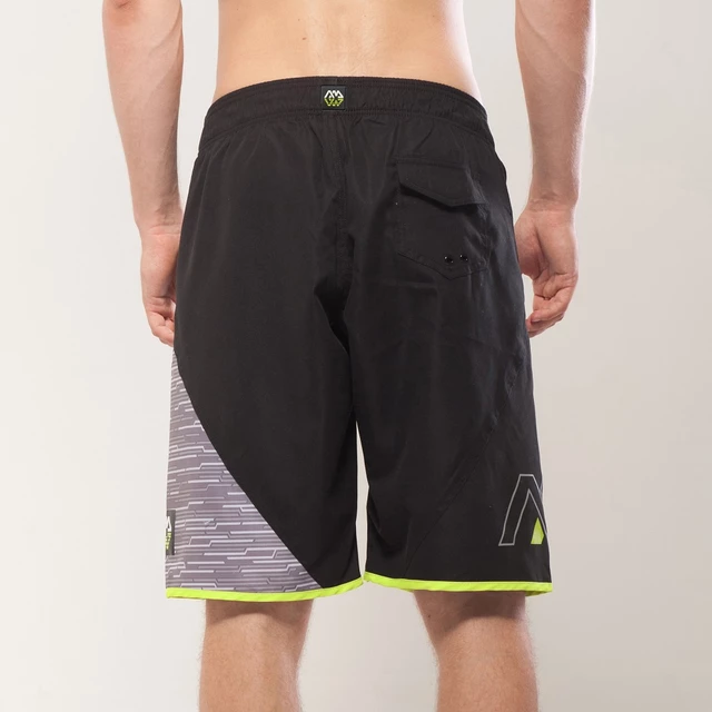 Men’s Board Shorts Aqua Marina Division - Black-Grey