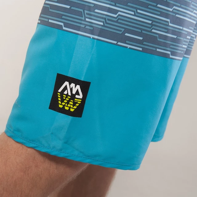 Men’s Board Shorts Aqua Marina Division - Blue-White