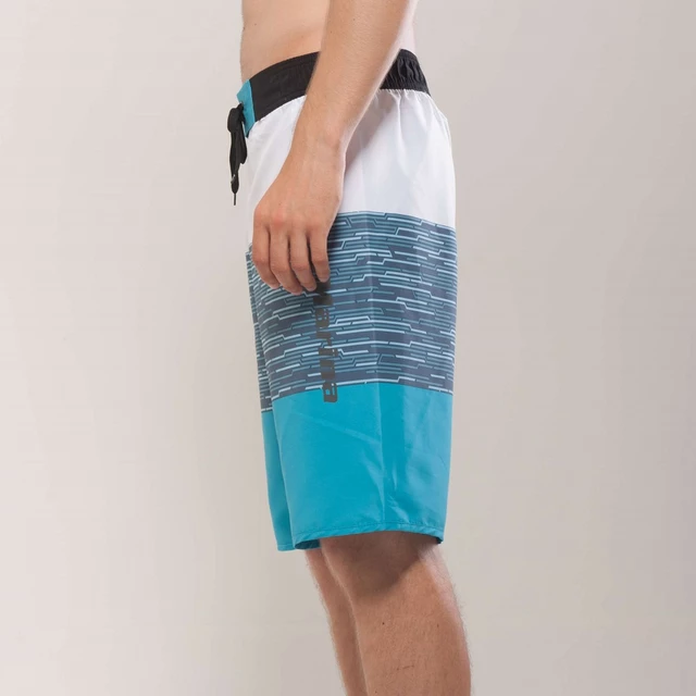 Men’s Board Shorts Aqua Marina Division - Blue-White, S