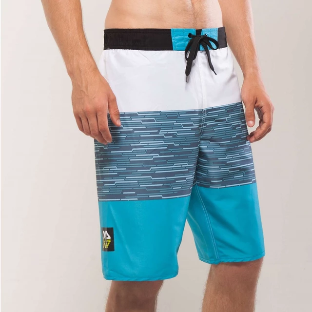 Men’s Board Shorts Aqua Marina Division - Blue-White, XL