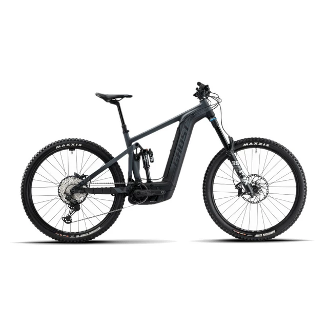 Celoodpružený elektrobicykel Ghost E-Riot AM AL 160/160 Universal B750 29" - Grey/Black - Grey/Black