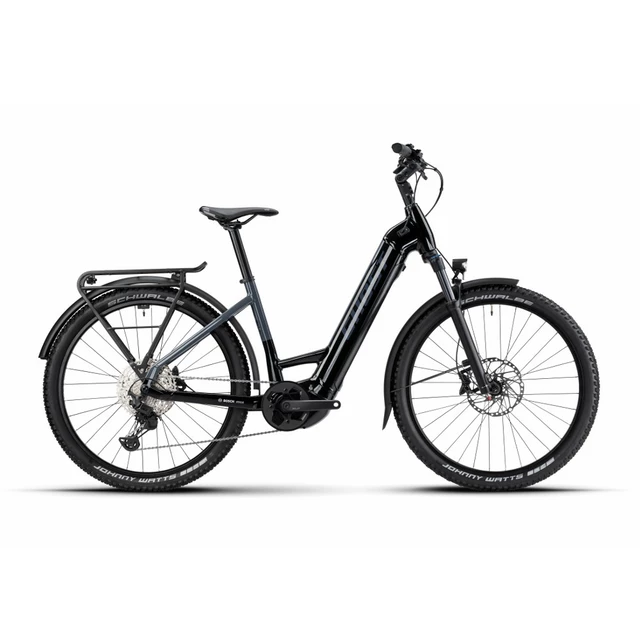 Mestský elektrobicykel Ghost E-Teru Advanced 27,5" EQ Low B750 8.0 - Black/Grey - Black/Grey