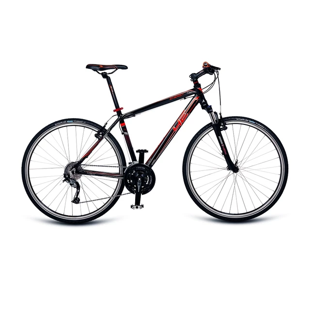 Men’s Cross Bike 4EVER Energy 28” – 2017 - Black-Red - Black-Red