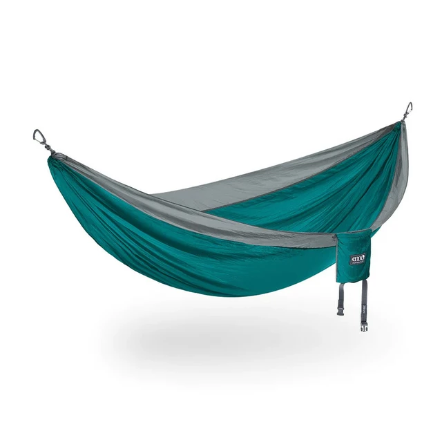 Hamak ENO DoubleNest S23 - Olive/Melon - Seafoam/Grey