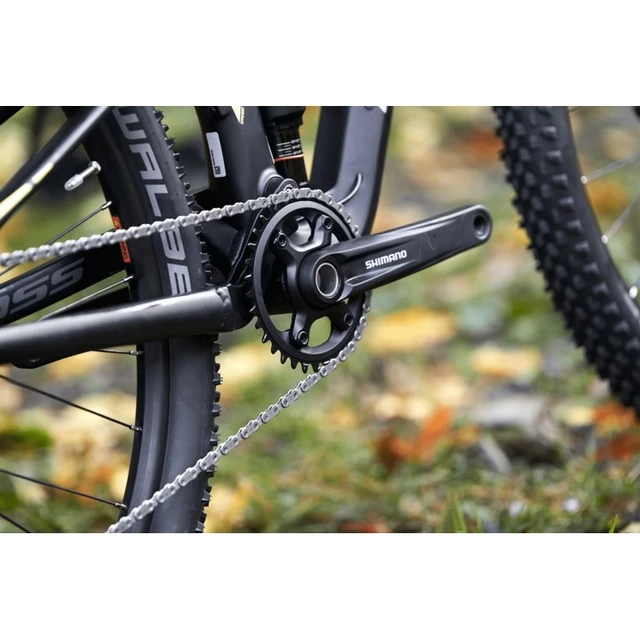 Celoodpružený bicykel Kross Earth 3.0 29" - model 2020 - čierna/limetková/strieborná
