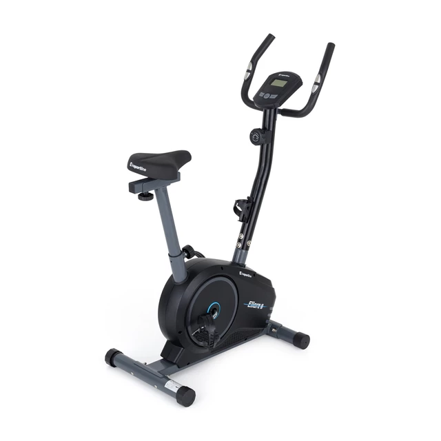 Rower treningowy magnetyczny inSPORTline Ellare II domowy - Czarno-niebieski