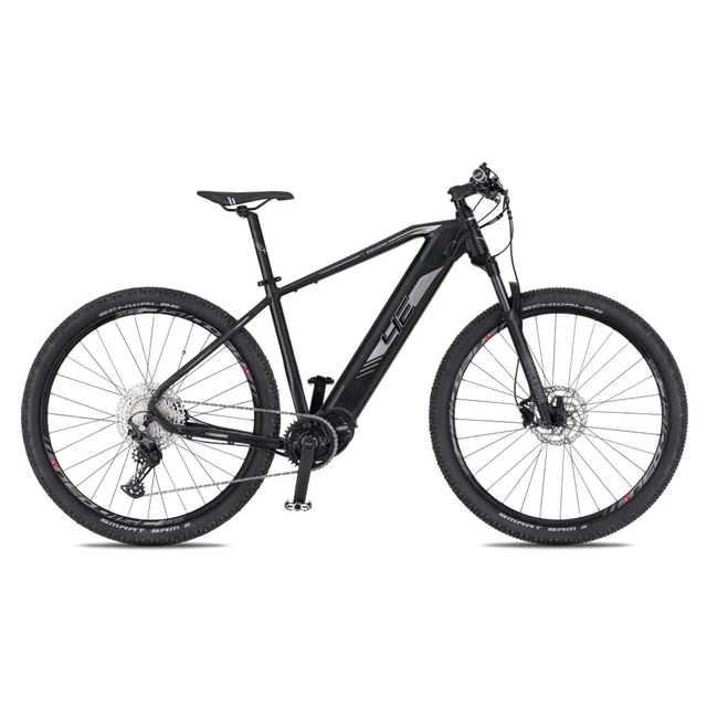 Horský elektrobicykel 4EVER Esword Sport 29" - model 2021 - šedá/metal modrá - čierna/metal strieborná