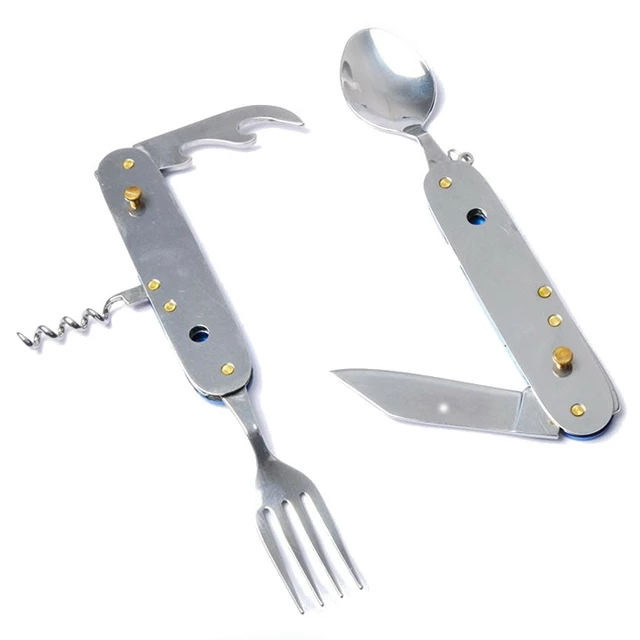 Multifunkciós összecsukható evőeszköz AceCamp Cutlery Set