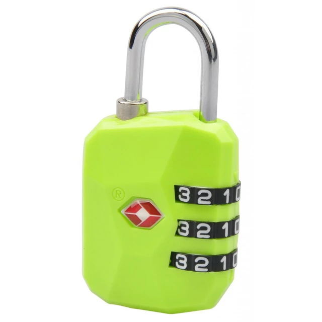 Suitcase Lock Munkees TSA Diamond - Fluo Green
