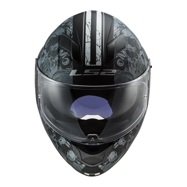 Moto prilba LS2 FF320 Stream Evo Throne Black Titanium