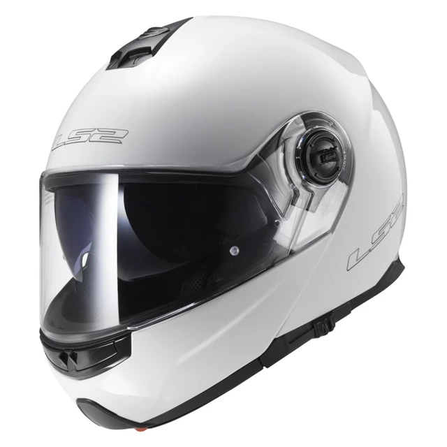 Motorradklapphelm LS2 Strobe - mattschwarz - weiß