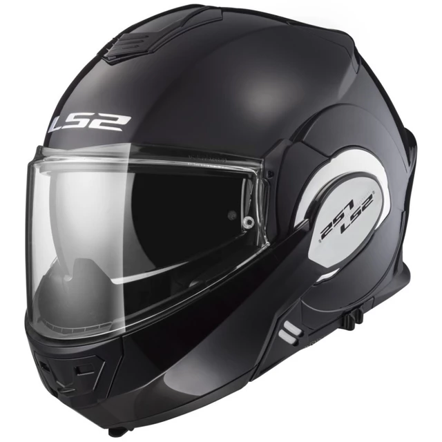 Výklopná prilba LS2 FF399 Valiant Solid - Matt Black - Gloss Black