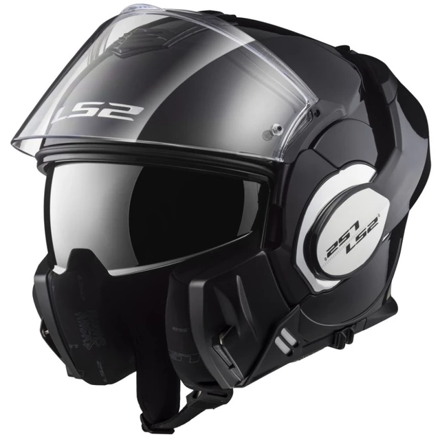 Flip-Up Motorcycle Helmet LS2 FF399 Valiant - Matt Black