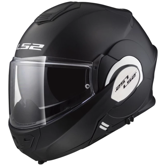 Flip-Up Motorcycle Helmet LS2 FF399 Valiant - Matt Black - Matt Black