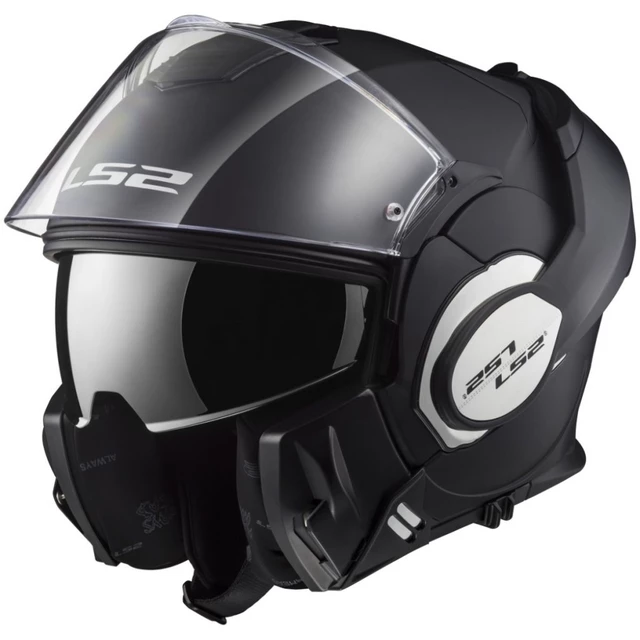 Flip-Up Motorcycle Helmet LS2 FF399 Valiant - Titanium