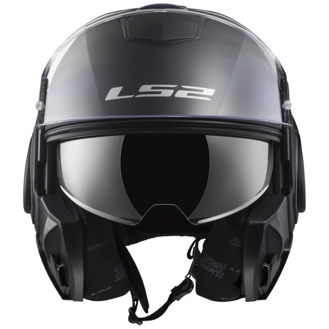 Flip-Up Motorcycle Helmet LS2 FF399 Valiant - Matt Black