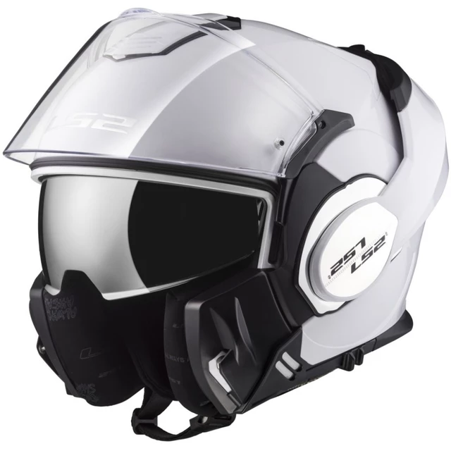 LS2 FF399 Valiant Motorradklapphelm - Noir Matt Black