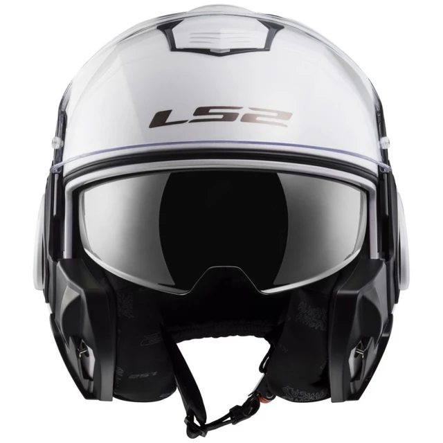 Flip-Up Motorcycle Helmet LS2 FF399 Valiant - Gloss Black