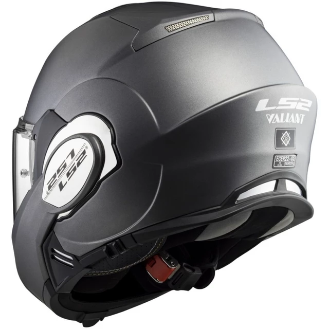 LS2 FF399 Valiant Motorradklapphelm - Matt Schwarz