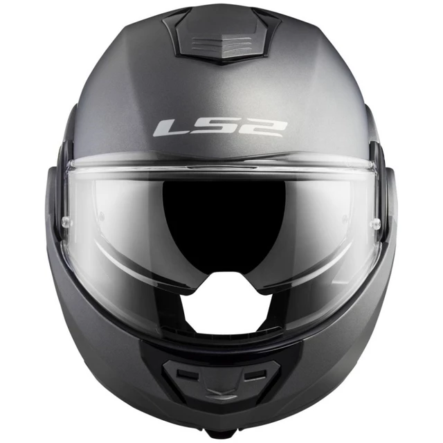 Flip-Up Motorcycle Helmet LS2 FF399 Valiant - Titanium