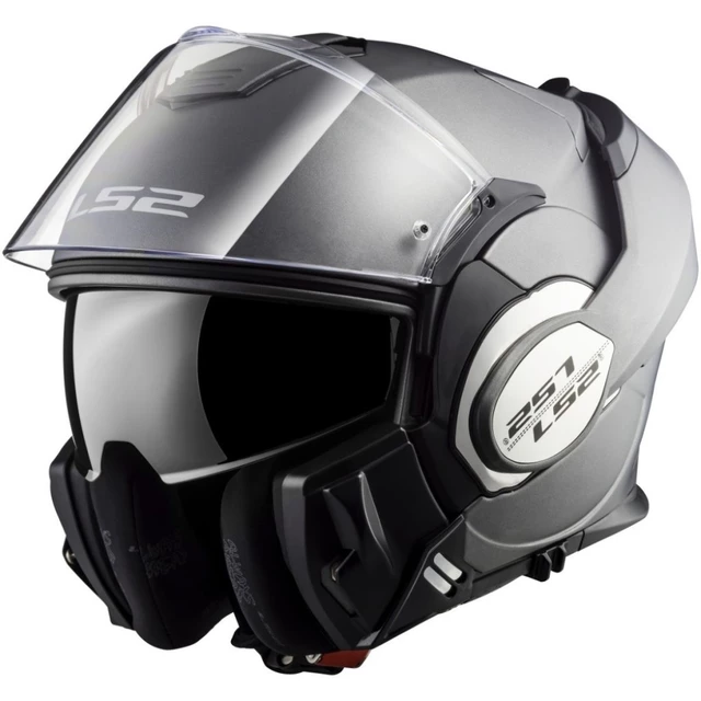 LS2 FF399 Valiant Motorradklapphelm - Noir Matt Black