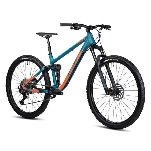 Celoodpružené kolo Ghost Kato FS Universal 27.5" 9.0 - Blue Grey/Orange Matt