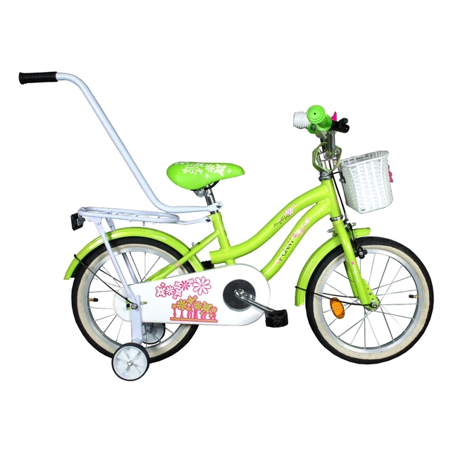 Gyermek kerékpár Majdller Funny 16" - rózsaszín - zöld