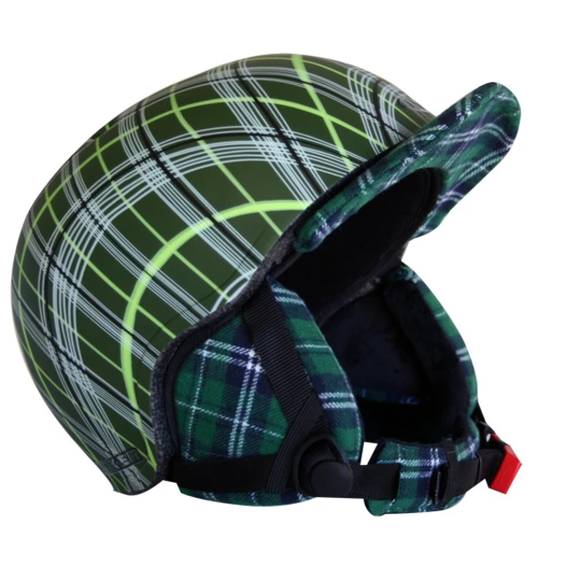 WORKER Flux Snowboard Helmet - Red and Graphics - Green