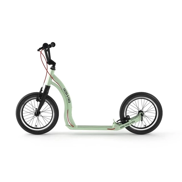 Kick Scooter Yedoo Frida & Fred - Cream-Red - Mint-Black
